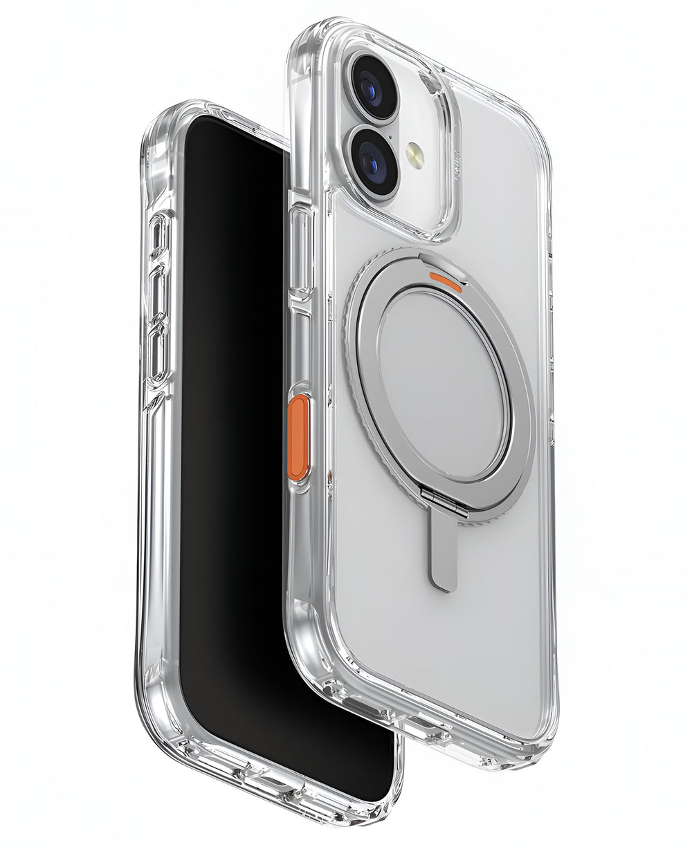 iPhone 17 Uyumlu Uniq Swivix Rotating Kickstand Kılıf - Şeffaf - Strapg