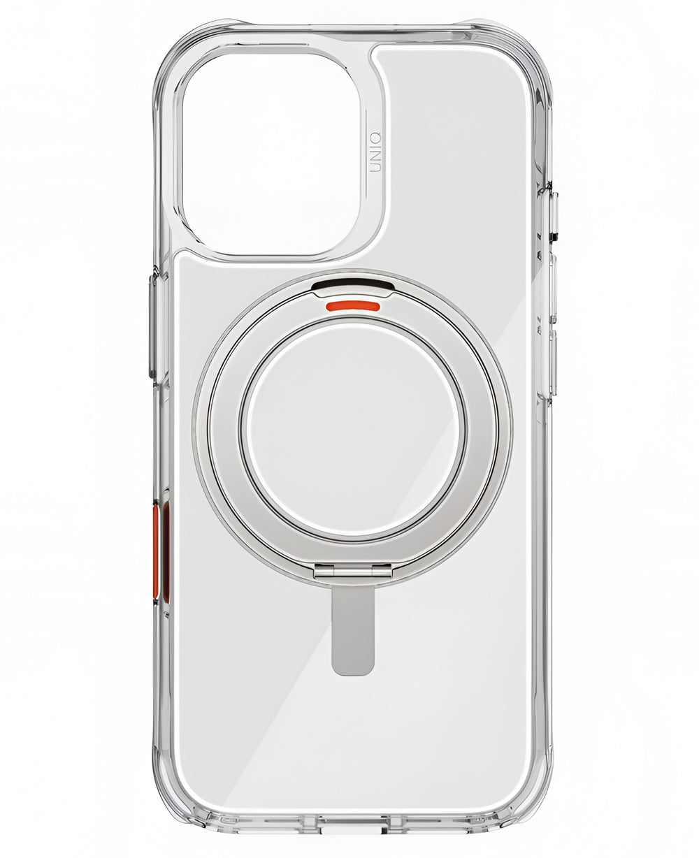 iPhone 17 Uyumlu Uniq Swivix Rotating Kickstand Kılıf - Şeffaf - Strapg
