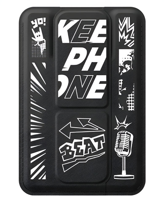 Keephone SnapFit Stant Özellikli Manyetik Magsafe Deri Kartlık