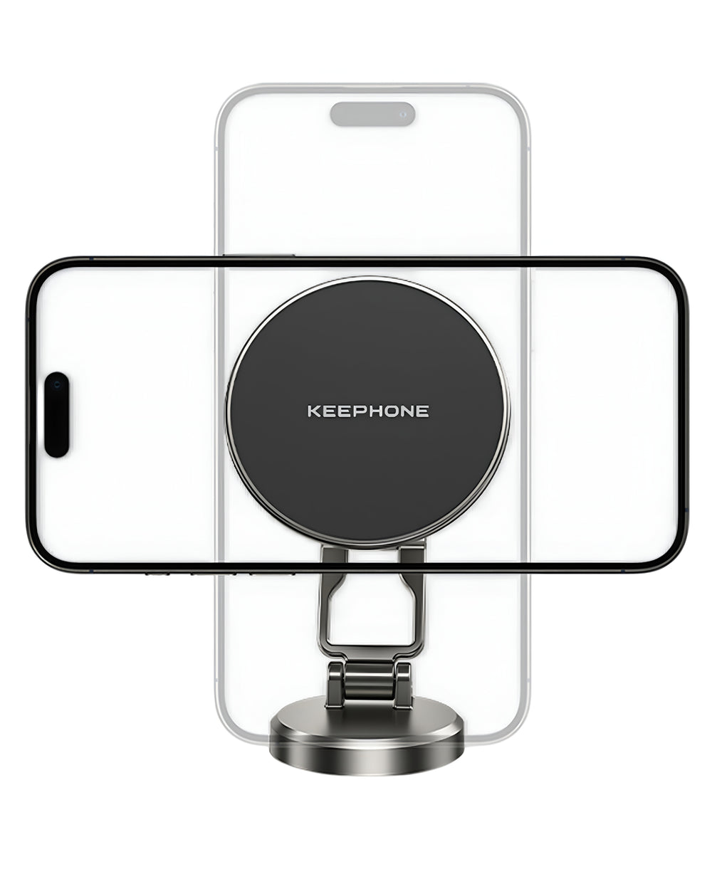 Keephone MagHold CR106 Yapışkanlı 360 Derece Ayarlanabilir Manyetik Magsafe Araç Telefon Tutucu - Strapg