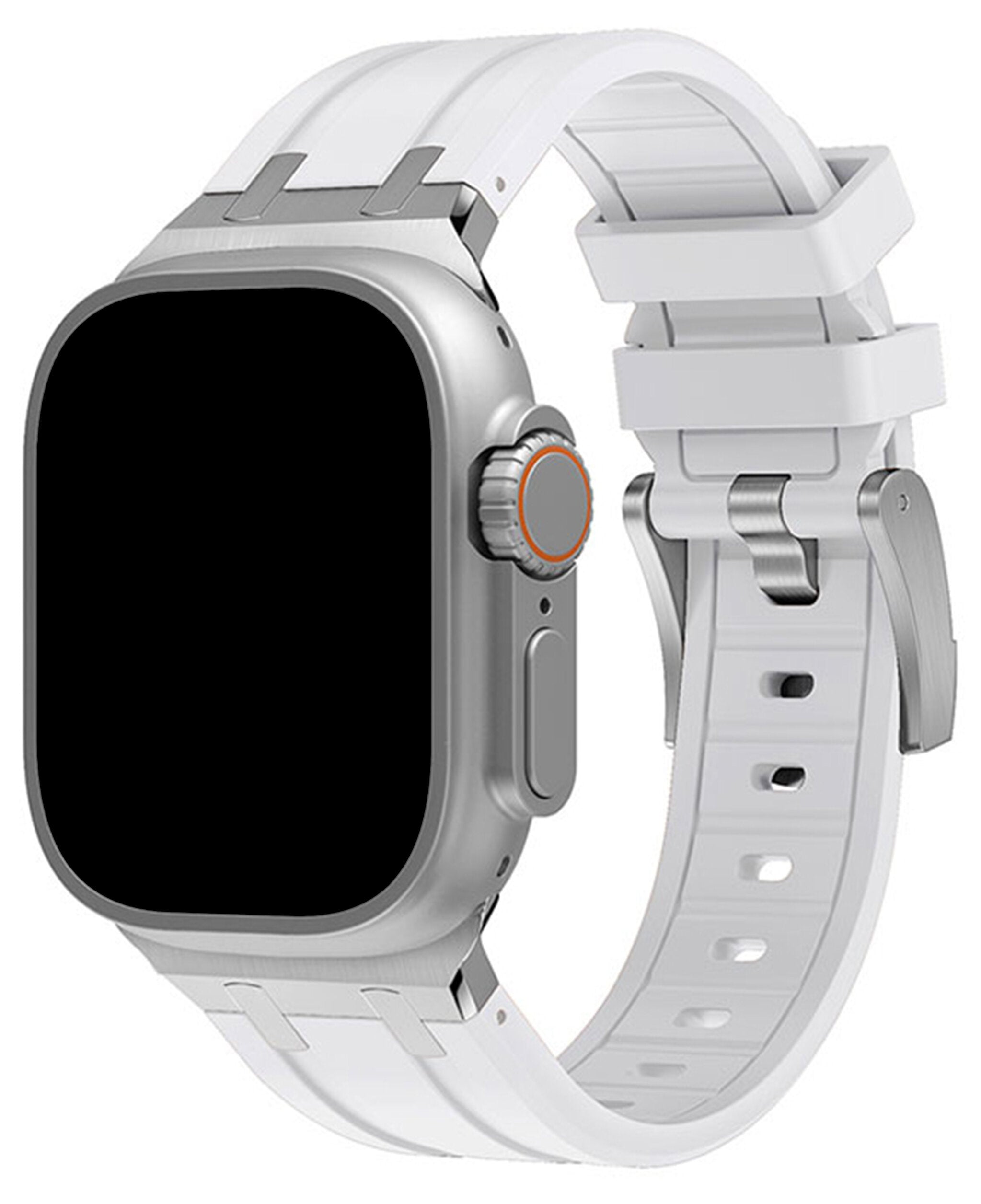 Apple Watch Uyumlu Metal Tokalı Silikon Copper Loop Kordon