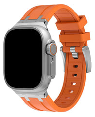 Apple Watch Uyumlu Metal Tokalı Silikon Copper Loop Kordon