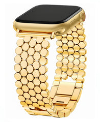 Metal Paslanmaz Çelik Pethex Loop Kordon - Gold - Strapg