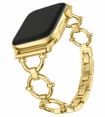 Paslanmaz Çelik Metal Ruby Loop Kordon - Gold - Strapg
