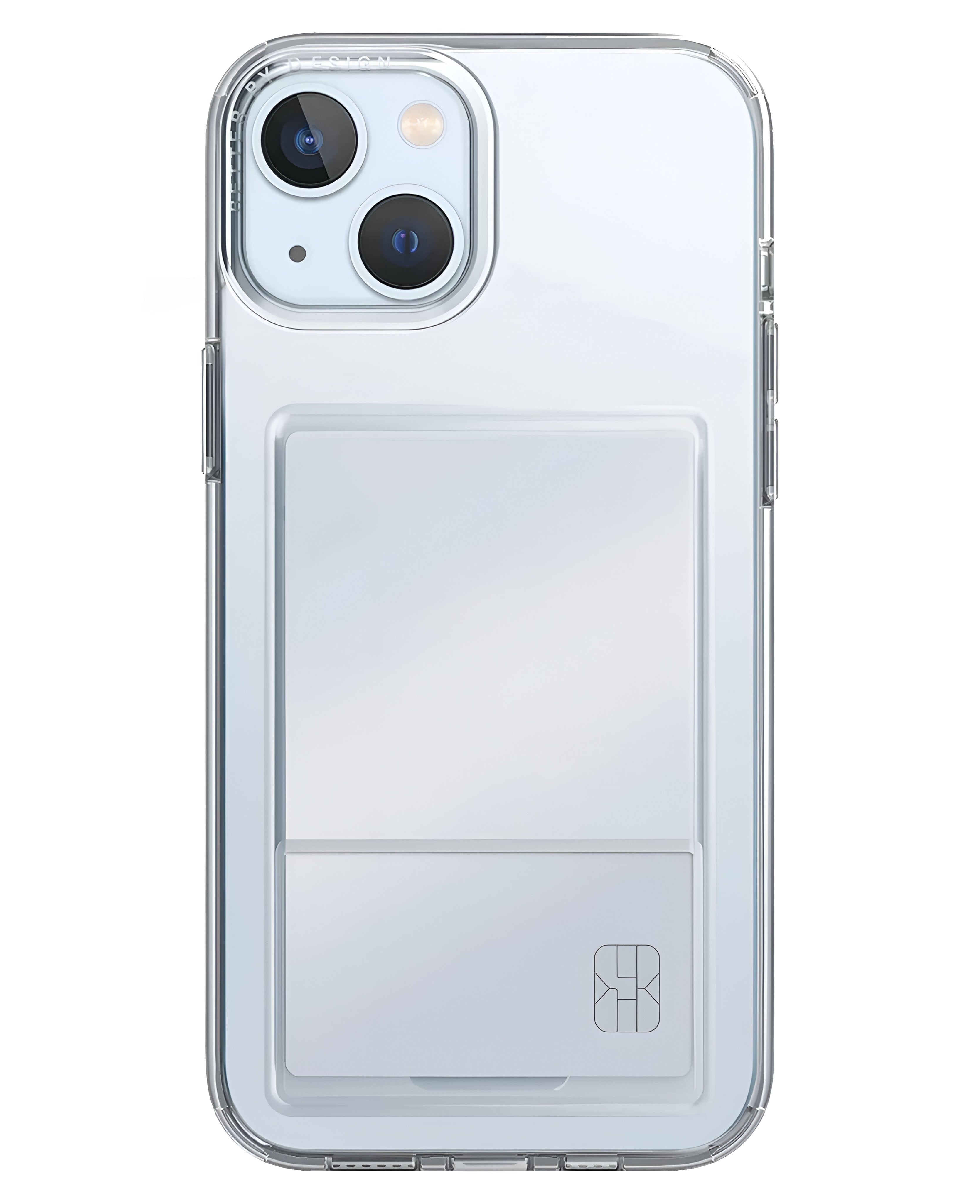 Uniq iPhone 15 Uyumlu Air Fender Kartvizitli Şeffaf Silikon Kılıf