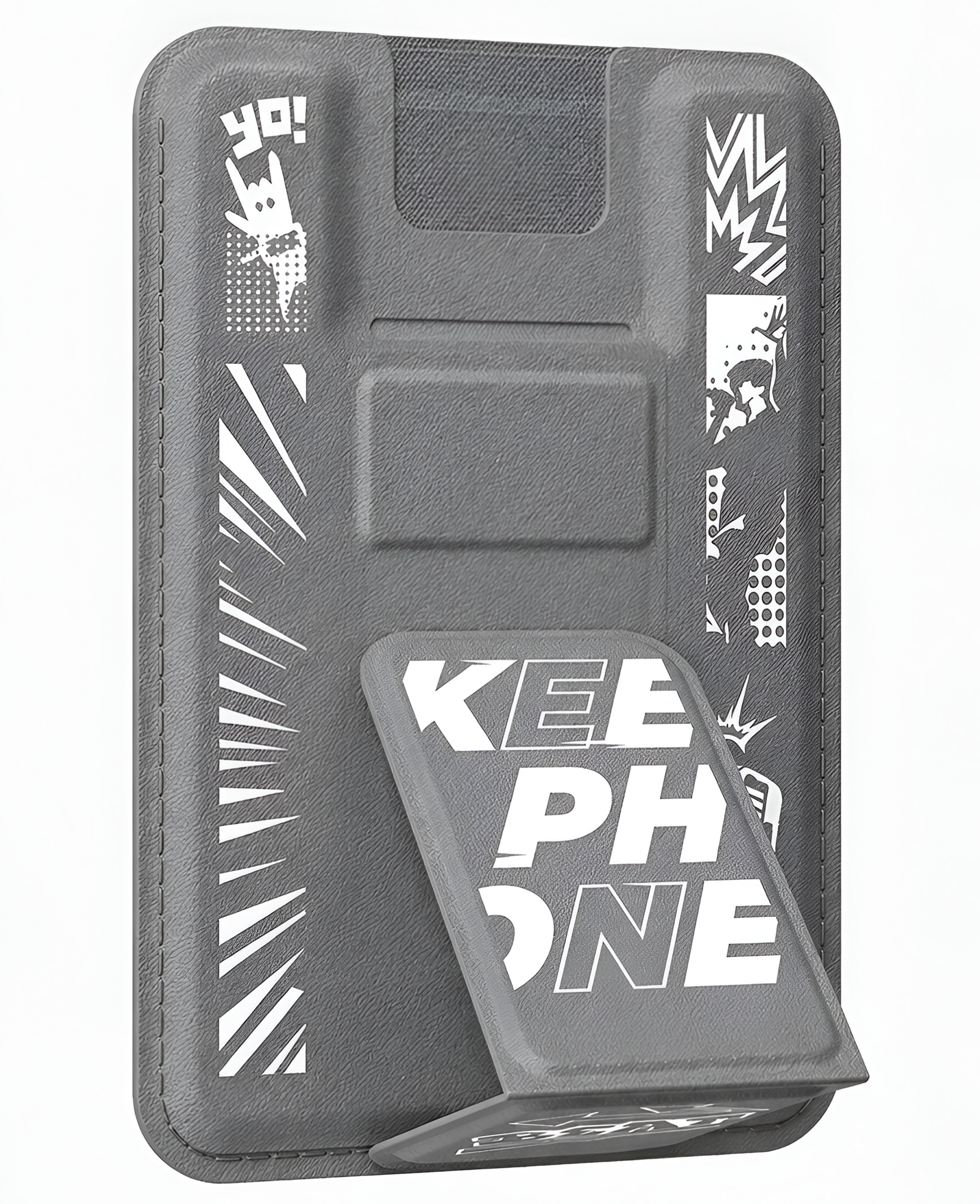 Keephone SnapFit Stant Özellikli Manyetik Magsafe Deri Kartlık
