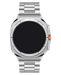 Samsung Galaxy Watch 7 Ultra / Watch Ultra 2 Uyumlu Metal Paslanmaz Çelik Oyster Loop Kordon