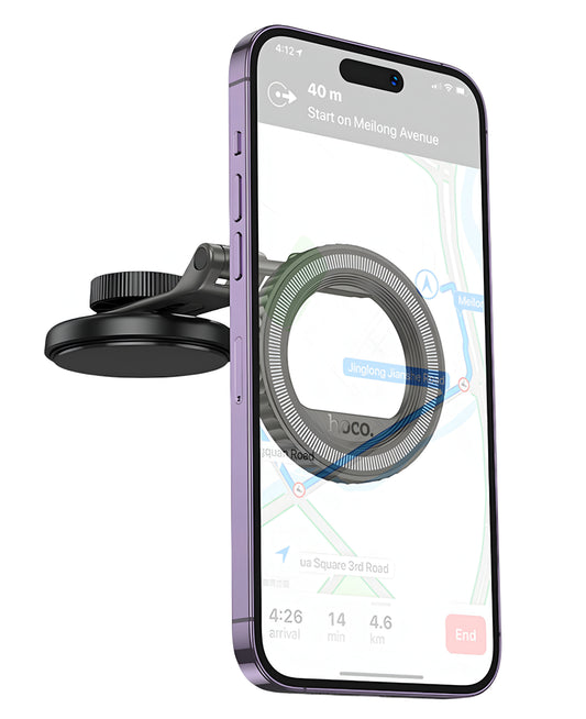 Hoco H77 Yapışkanlı Katlanabilir 360 Dönebilen Manyetik Magsafe Araç Tutucu