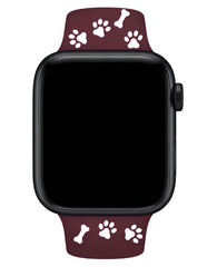 Apple Watch Uyumlu Pati Desenli Pawsense Silikon Loop Kordon
