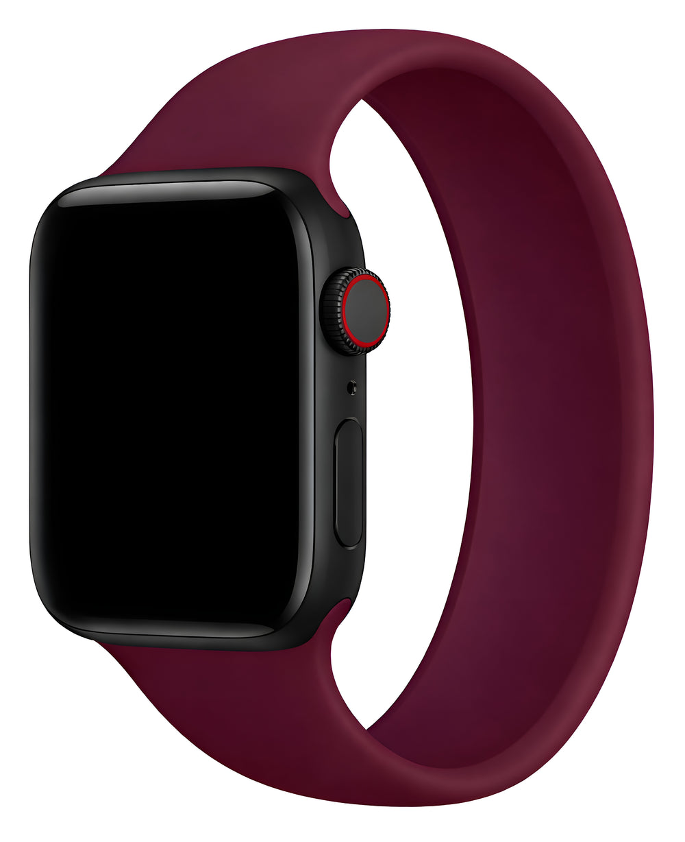 Spor Silikon Solo Loop Kordon - Bordo - Strapg