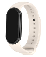 Xiaomi Mi Band 8 / 9 / 10 Uyumlu Metal Pimli Silikon Kordon