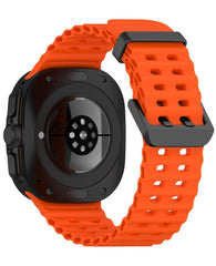 Samsung Galaxy Watch 7 Ultra Uyumlu Tokalı Spor Silikon Ocean Loop Kordon