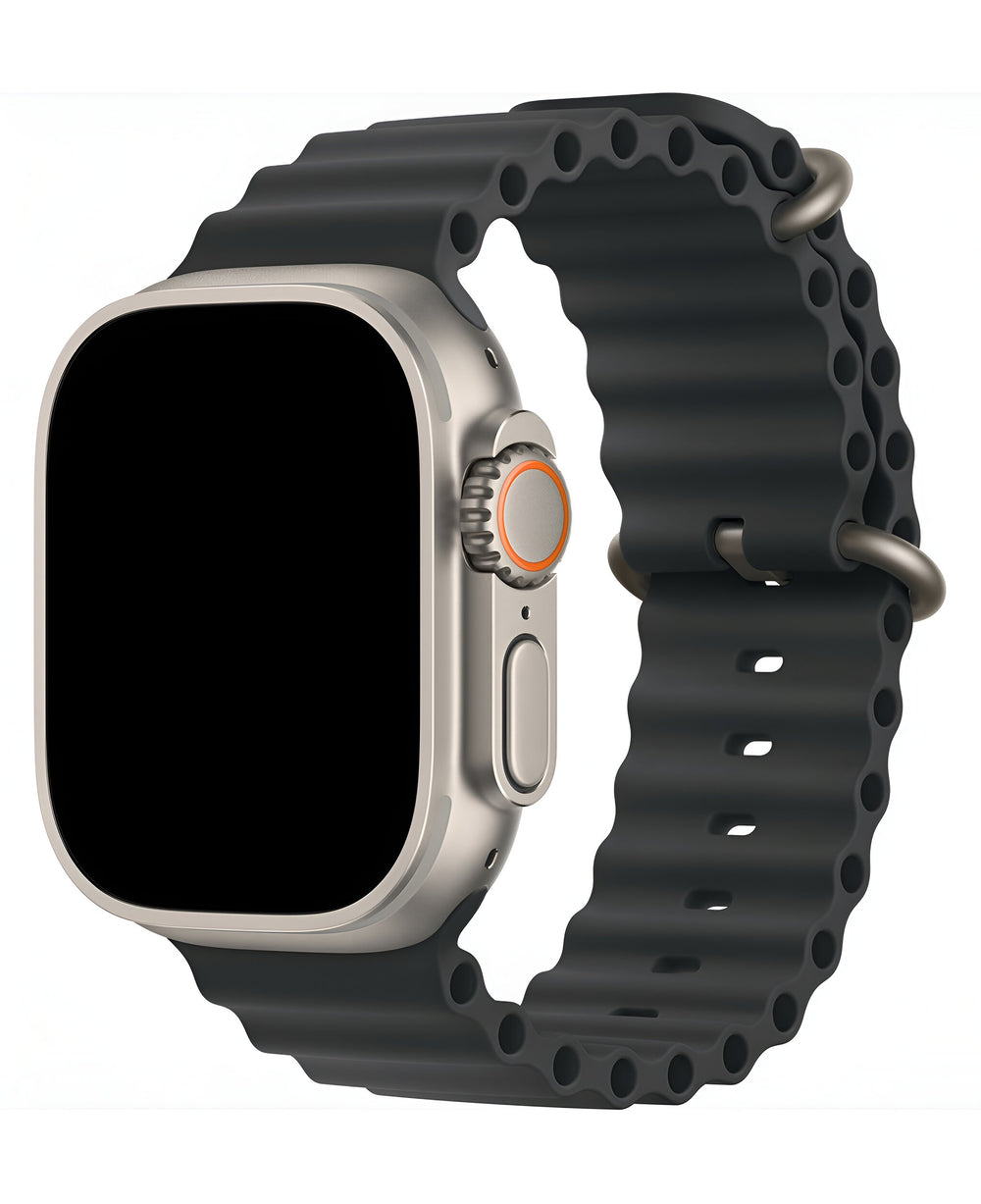 Tokalı Spor Silikon Ocean Loop Kordon - Siyah - Strapg