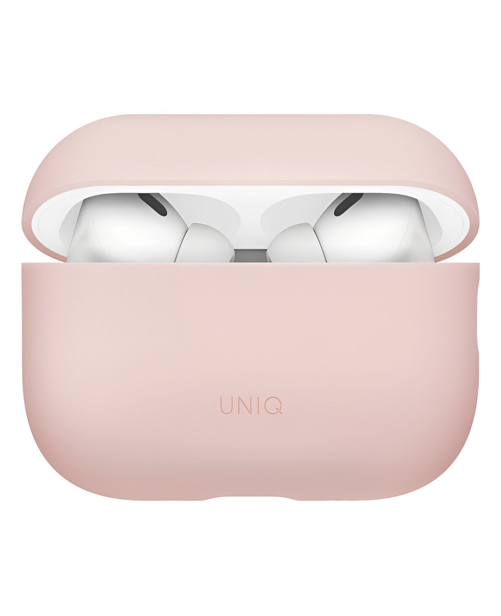 Uniq Airpods Uyumlu Lino Silikon Kılıf - Pembe - Strapg