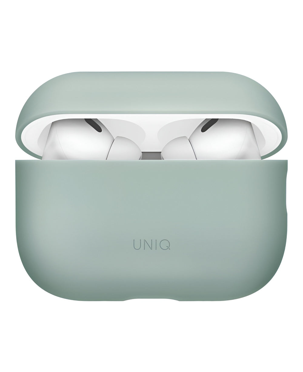 Uniq Airpods Uyumlu Lino Silikon Kılıf - Yeşil - Strapg
