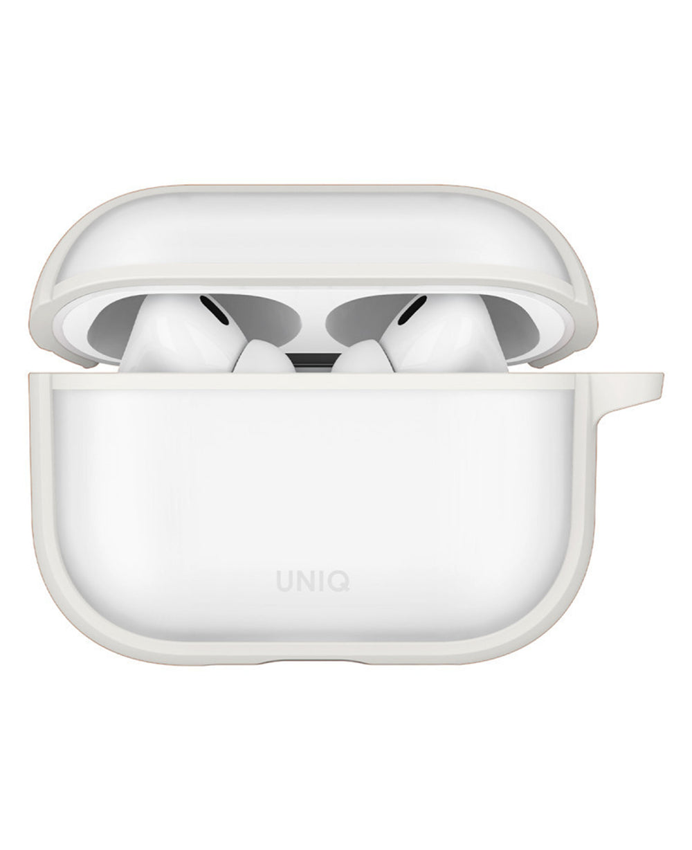 Uniq Apple Airpods Uyumlu Veren Frosted Hang Kılıf - Beyaz - Strapg