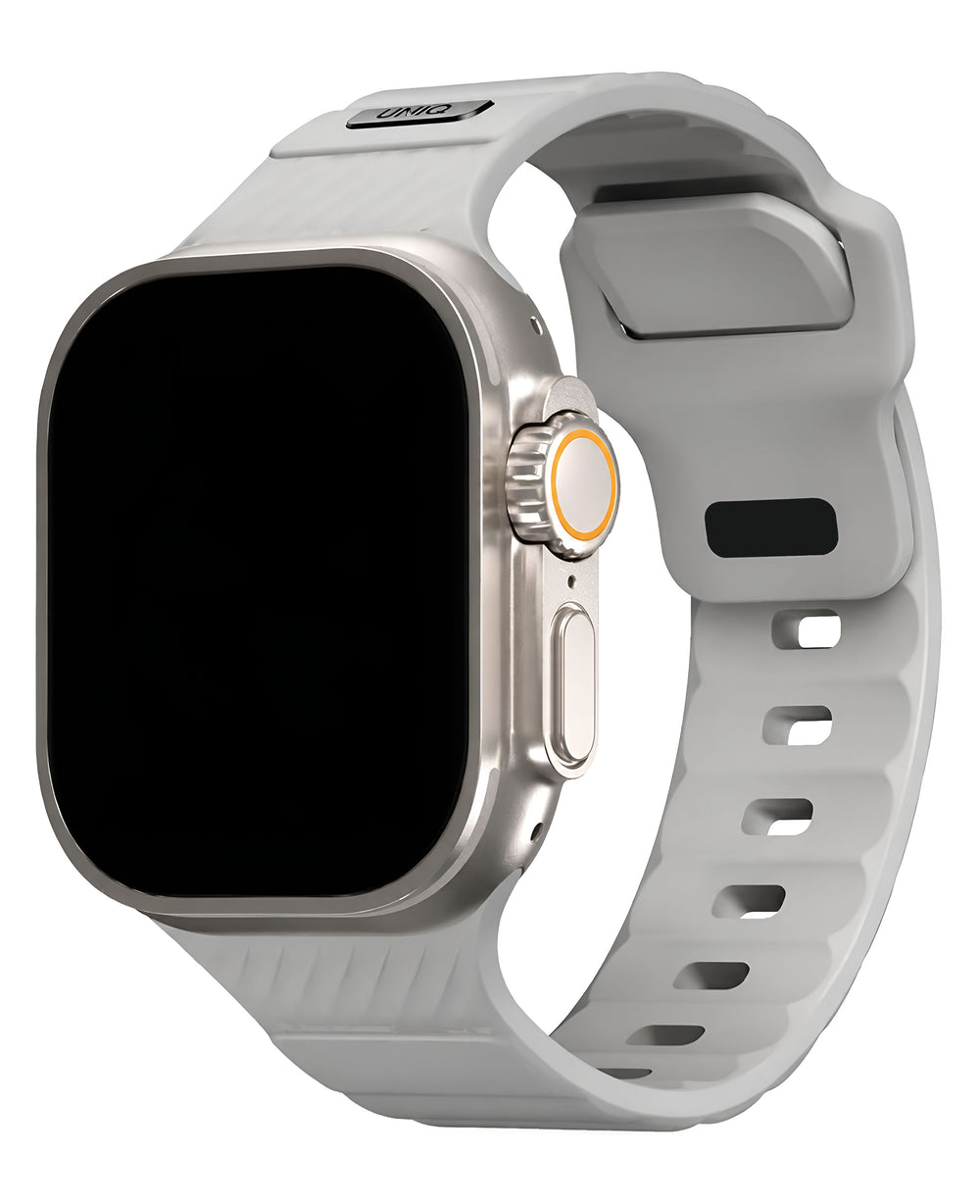 Uniq Apple Watch Uyumlu Stride FKM Silikon Kordon - Gri - Strapg
