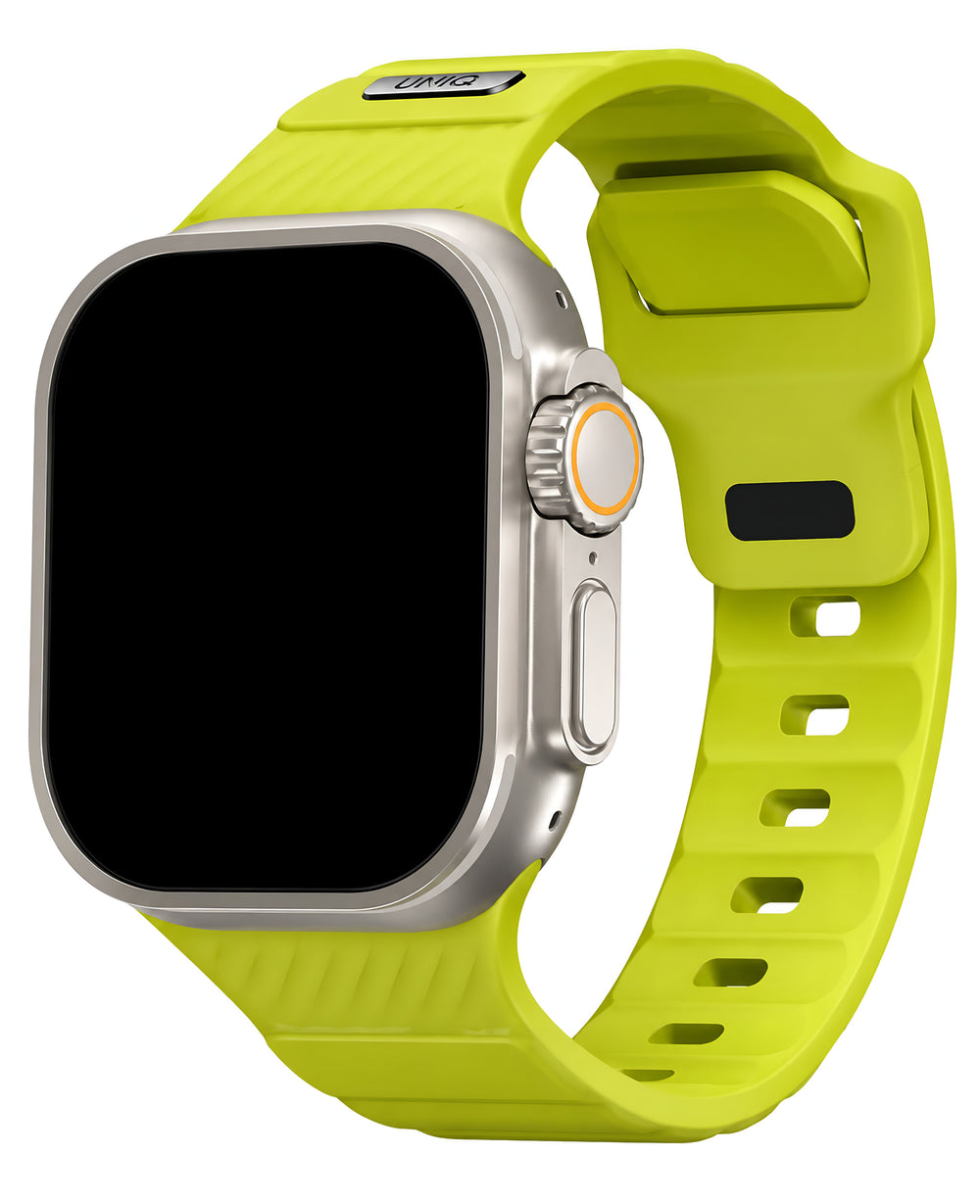 Uniq Apple Watch Uyumlu Stride FKM Silikon Kordon - Neon Lime - Strapg