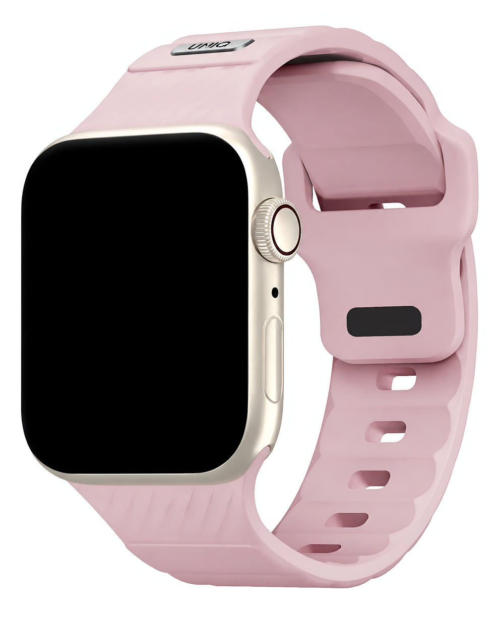 Uniq Apple Watch Uyumlu Stride FKM Silikon Kordon - Pembe - Strapg