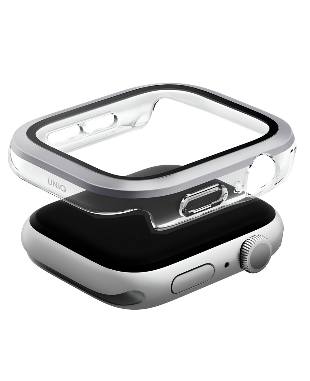 Uniq Apple Watch Uyumlu Voute Kasa ve Ekran Koruyucu - Gümüş - Strapg