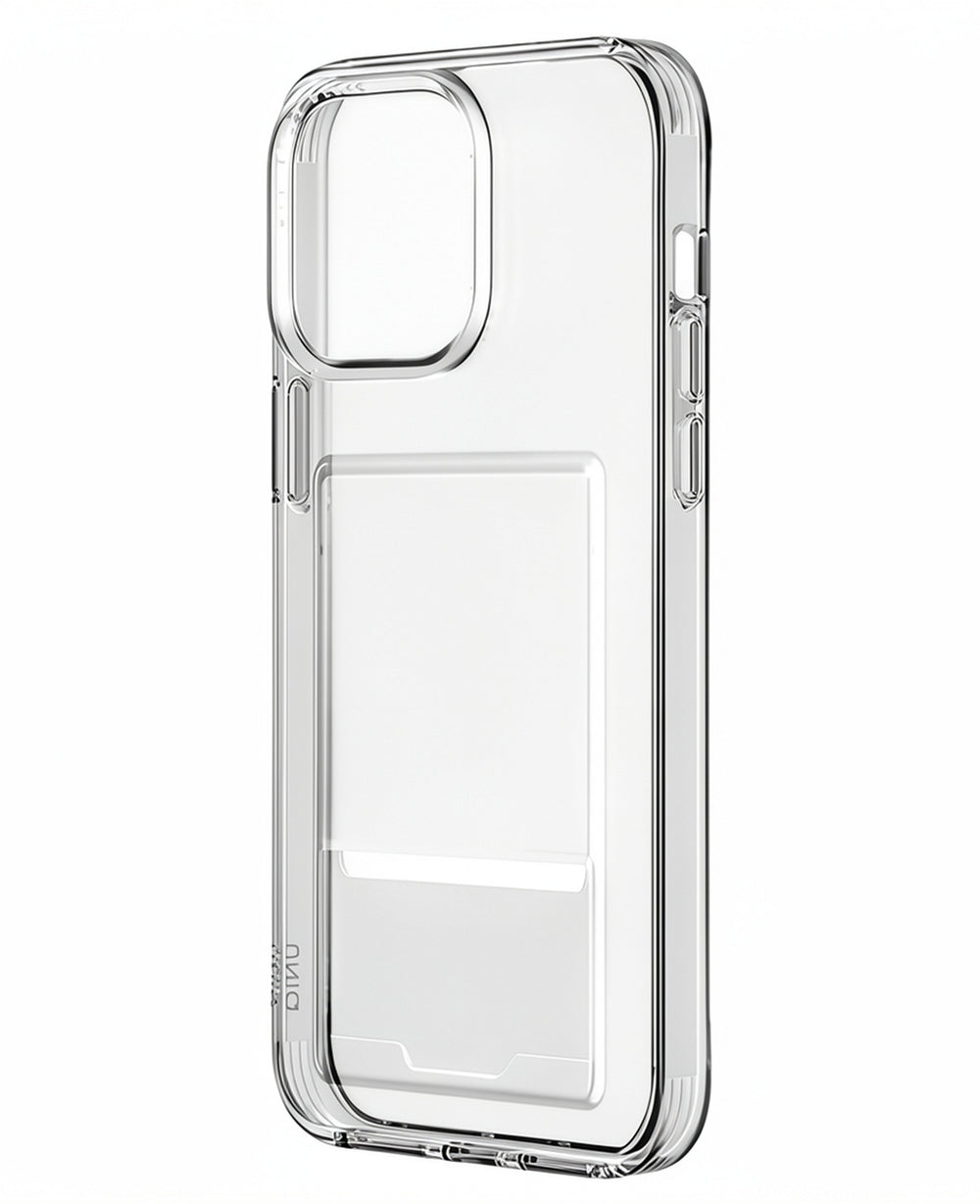 Uniq iPhone 15 Uyumlu Air Fender Kartvizitli Şeffaf Silikon Kılıf - Şeffaf - Strapg