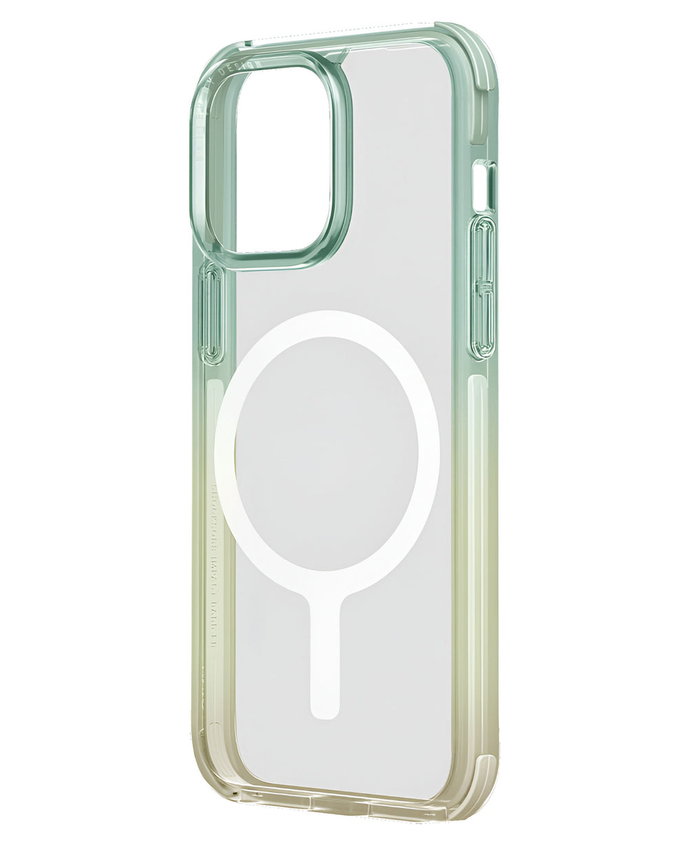 Uniq iPhone 15 Uyumlu Combat Duo Magsafe Silikon Kılıf - Yeşil Sarı - Strapg