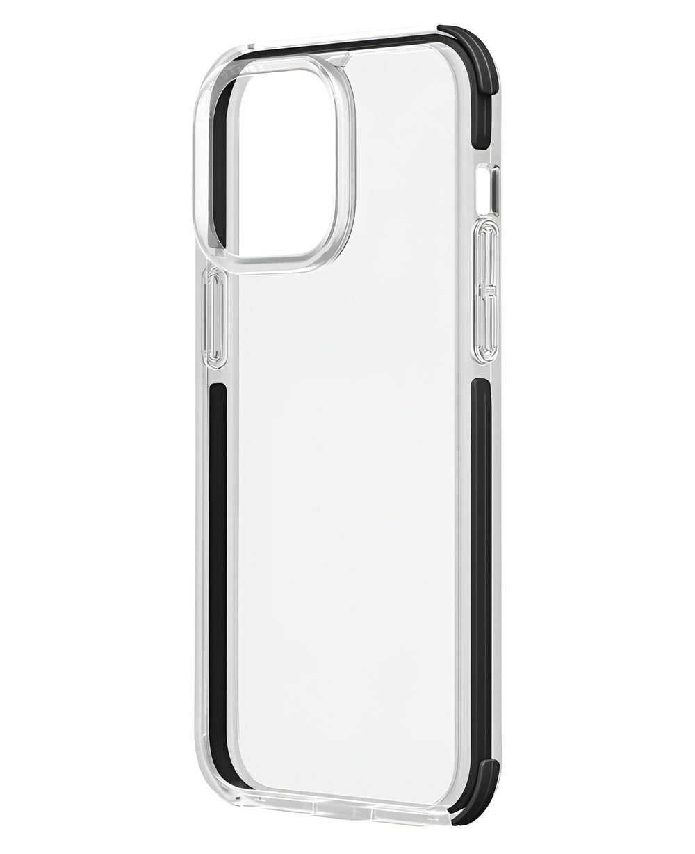 Uniq iPhone 15 Uyumlu Combat Hybrid Kılıf - Şeffaf Siyah - Strapg