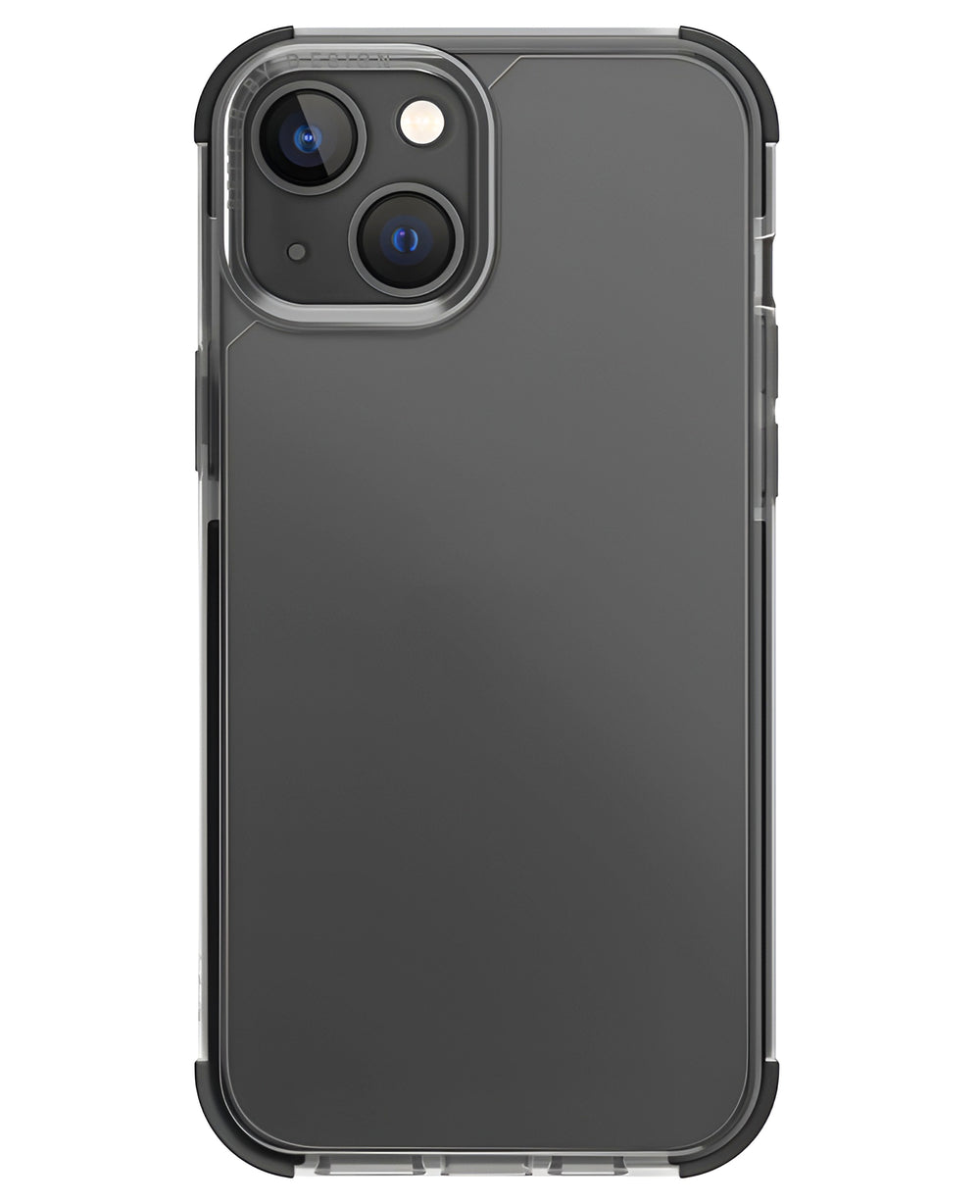 Uniq iPhone 15 Uyumlu Combat Hybrid Kılıf - Şeffaf Siyah - Strapg
