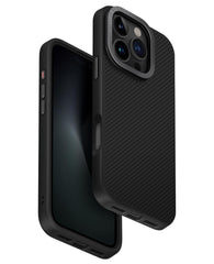Uniq iPhone 16 Pro Max Uyumlu KevaMax Standlı Karbon Magsafe Kılıf - Strapg