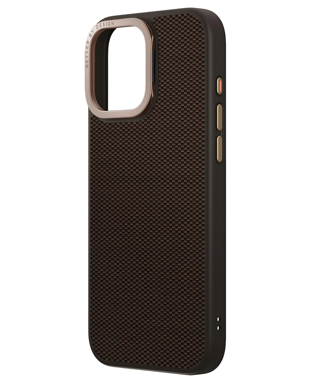 Uniq iPhone 16 Pro Max Uyumlu KevaMax Standlı Karbon Magsafe Kılıf - Strapg
