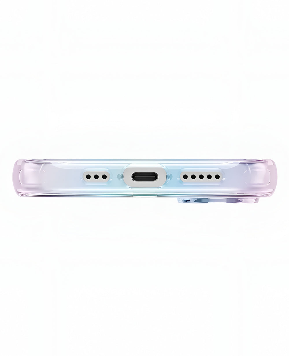 Uniq iPhone 16 Uyumlu Iridescia Magsafe Hologram Kılıf - Rainbow - Strapg