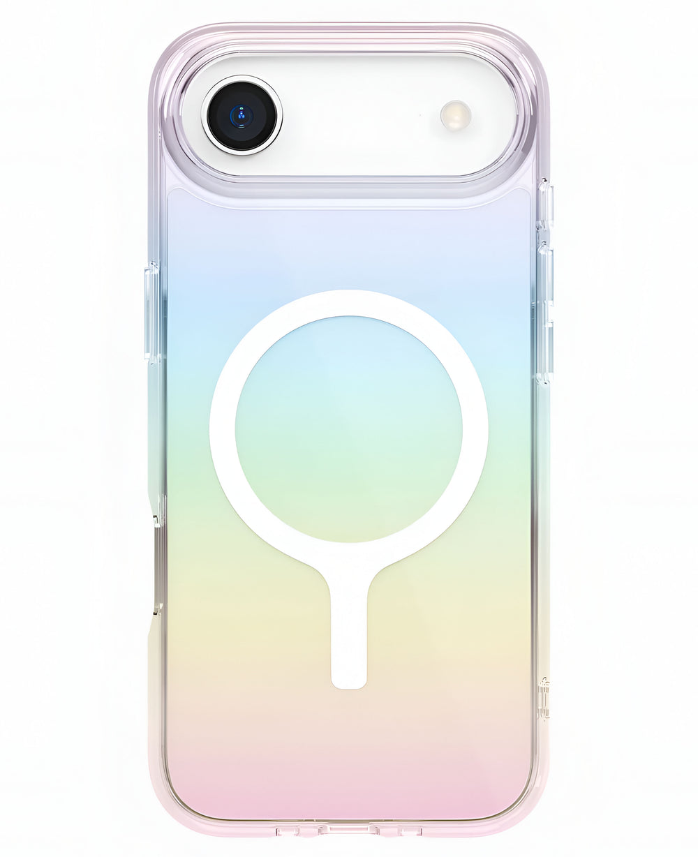 Uniq iPhone 17 Air Uyumlu Iridescia Magsafe Hologram Kılıf - Rainbow - Strapg