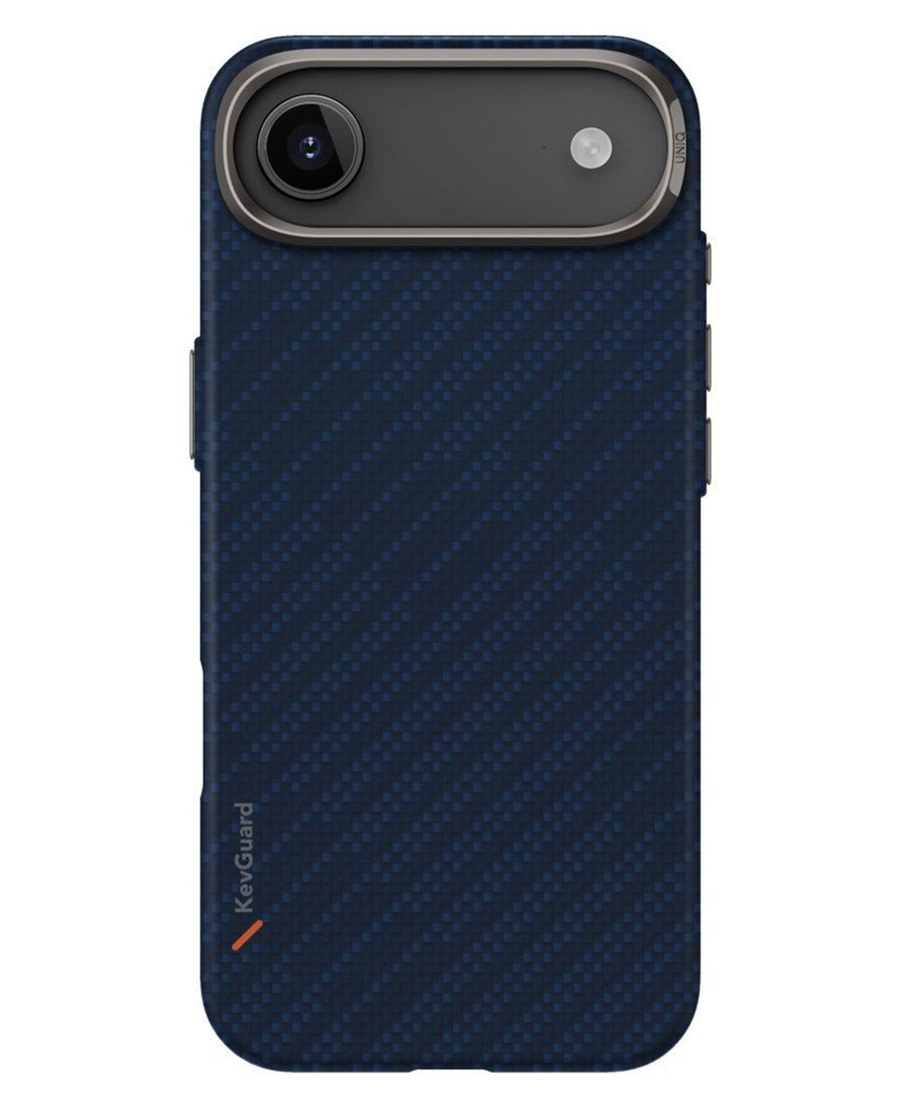 Uniq iPhone 17 Air Uyumlu Keva Edge Slim Aramid Fiber Magsafe Kılıf - Lacivert - Strapg