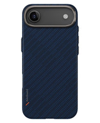 Uniq iPhone 17 Air Uyumlu Keva Edge Slim Aramid Fiber Magsafe Kılıf - Lacivert - Strapg