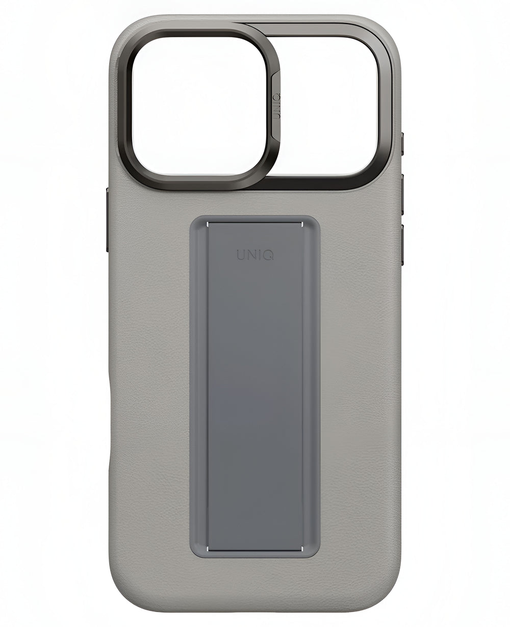 Uniq iPhone 17 Pro Max Uyumlu Heldro Pro Magsafe Standlı Vegan Deri Kılıf - Strapg