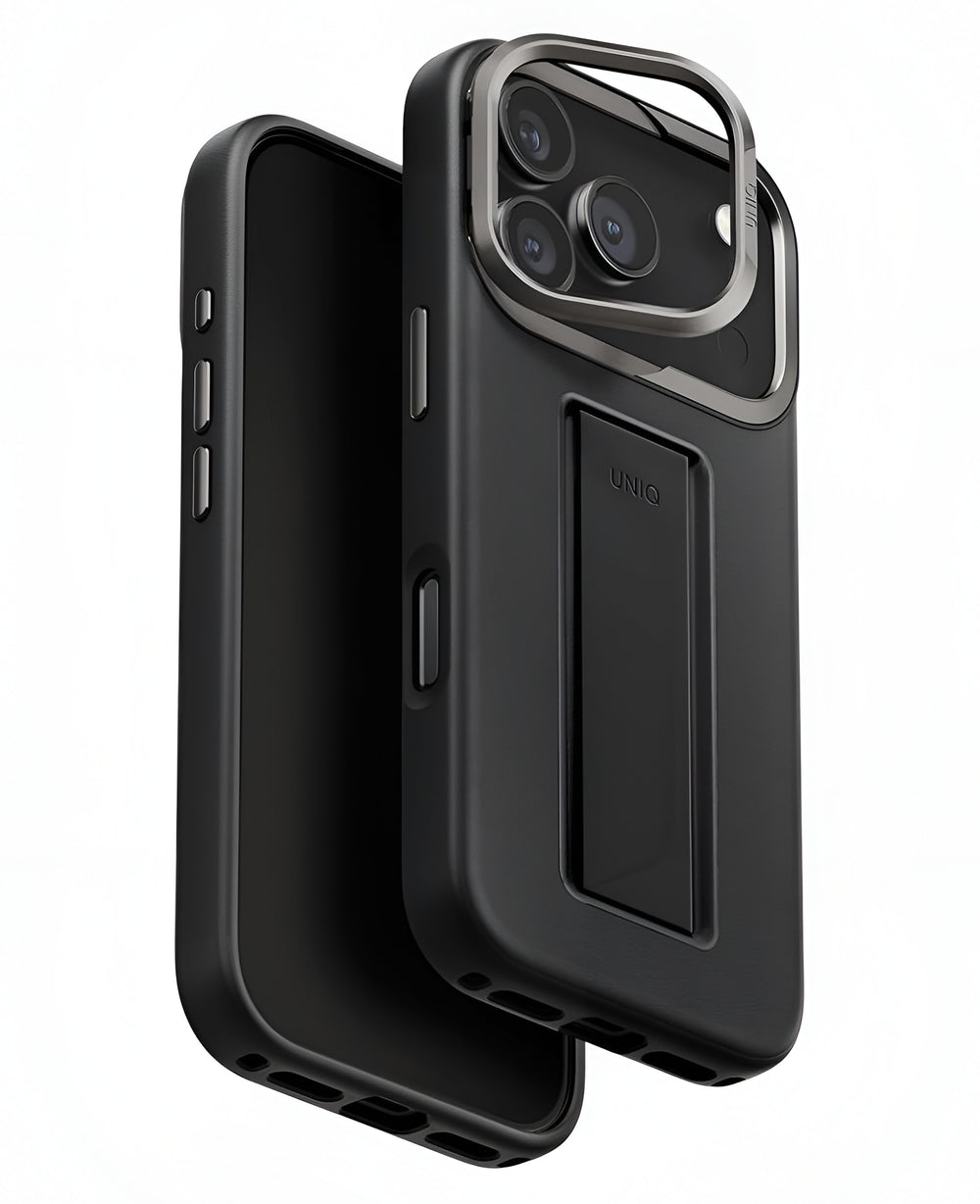 Uniq iPhone 17 Pro Uyumlu Heldro Pro Magsafe Standlı Vegan Deri Kılıf - Strapg