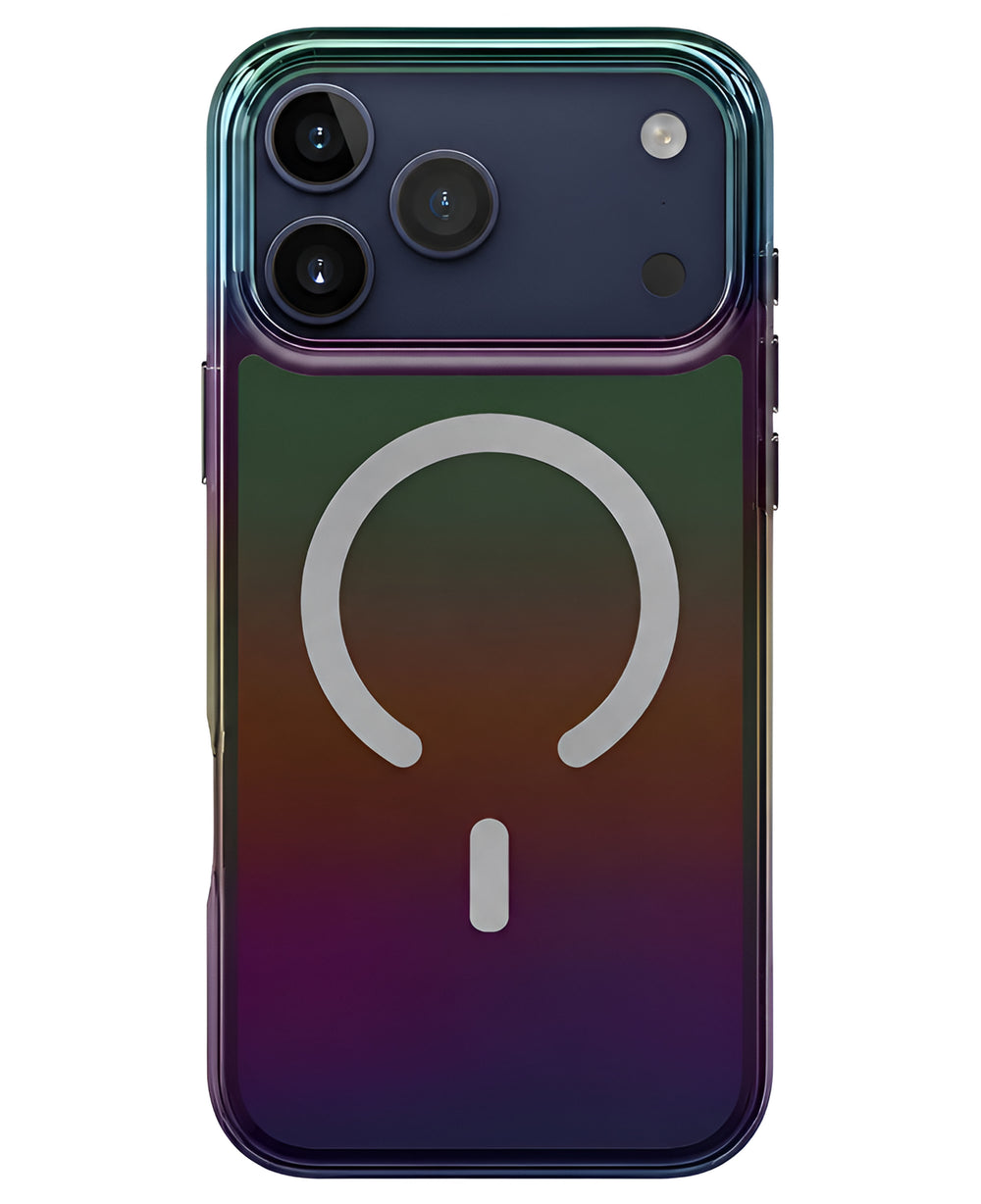 Uniq iPhone 17 Pro Uyumlu Iridescia Magsafe Hologram Kılıf - Spectrum - Strapg