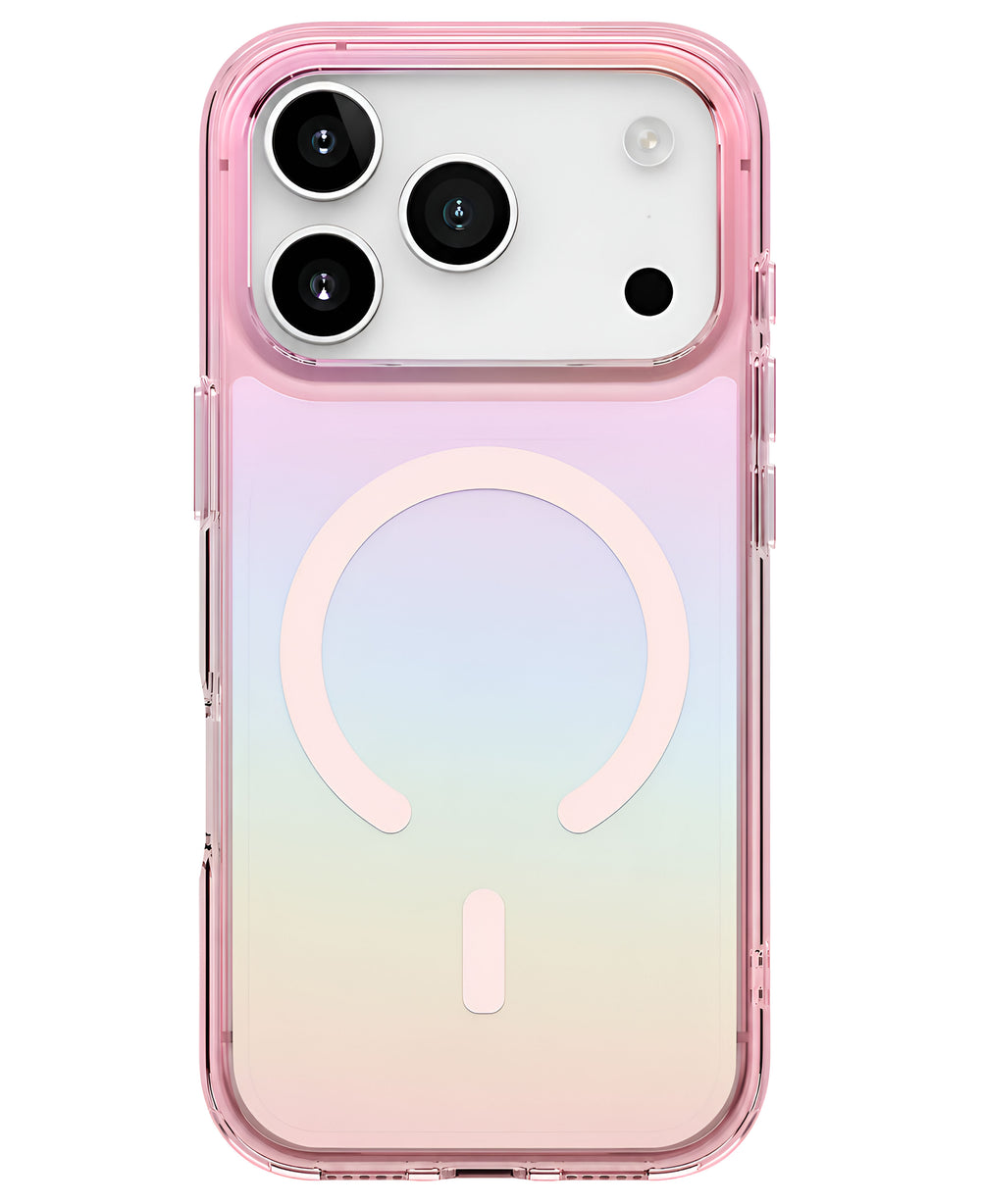 Uniq iPhone 17 Pro Uyumlu Iridescia Magsafe Hologram Kılıf - Sunset - Strapg
