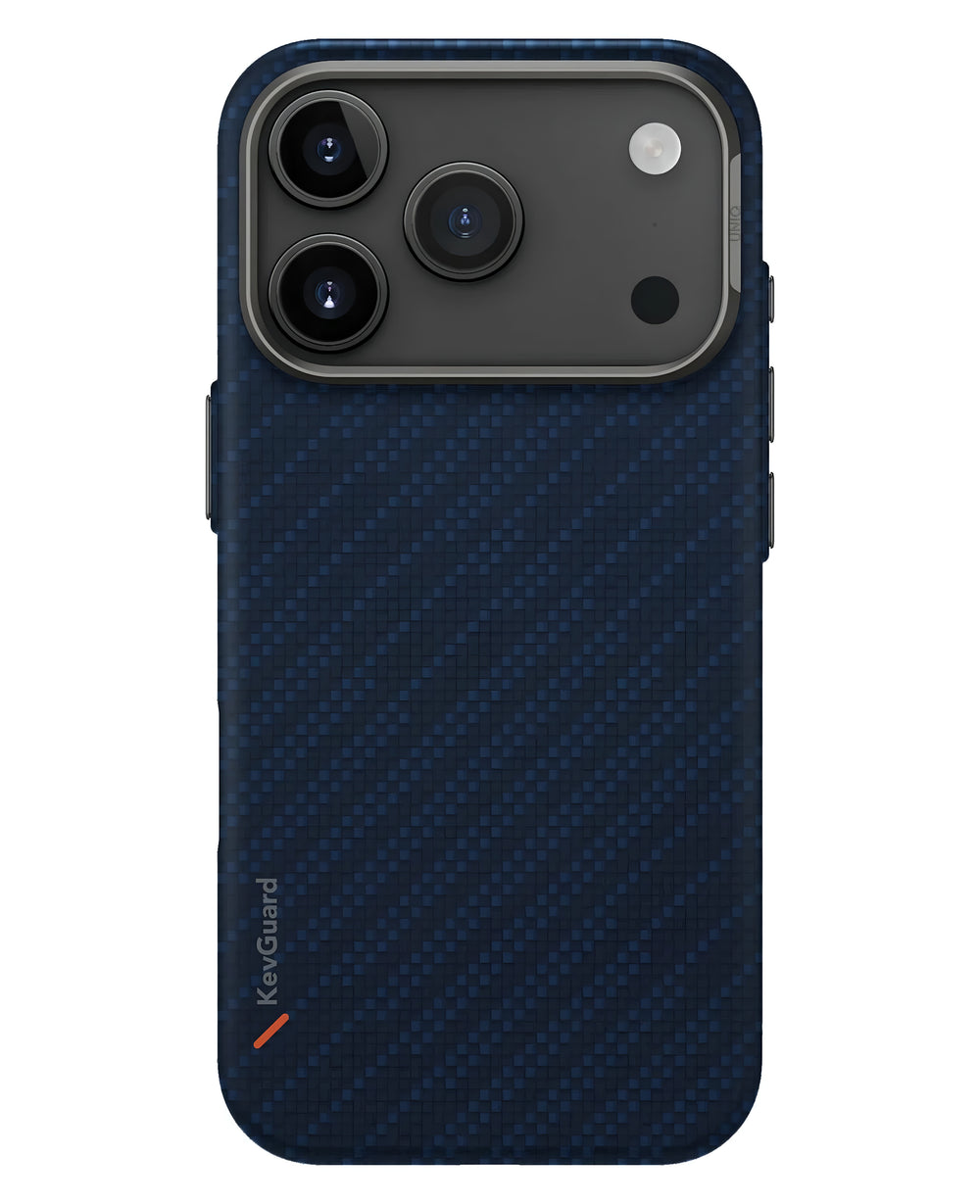 Uniq iPhone 17 Pro Uyumlu Keva Edge Slim Aramid Fiber Magsafe Kılıf - Lacivert - Strapg