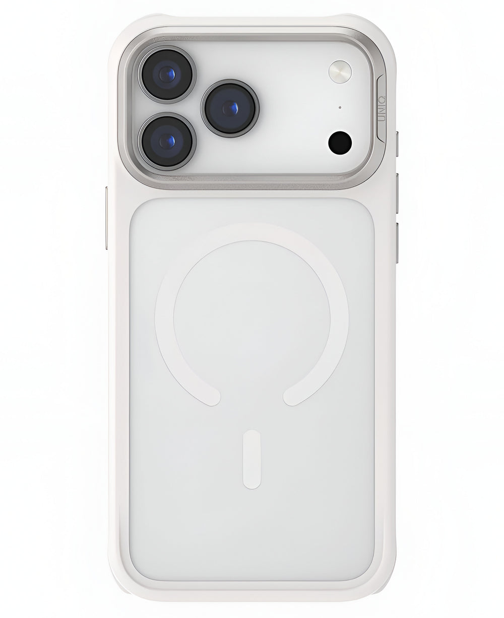 Uniq iPhone 17 Pro Uyumlu Veren Magsafe Kılıf - Beyaz - Strapg