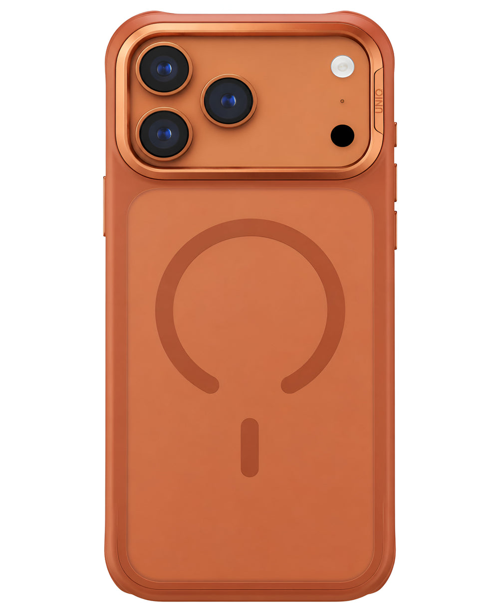 Uniq iPhone 17 Pro Uyumlu Veren Magsafe Kılıf - Turuncu - Strapg