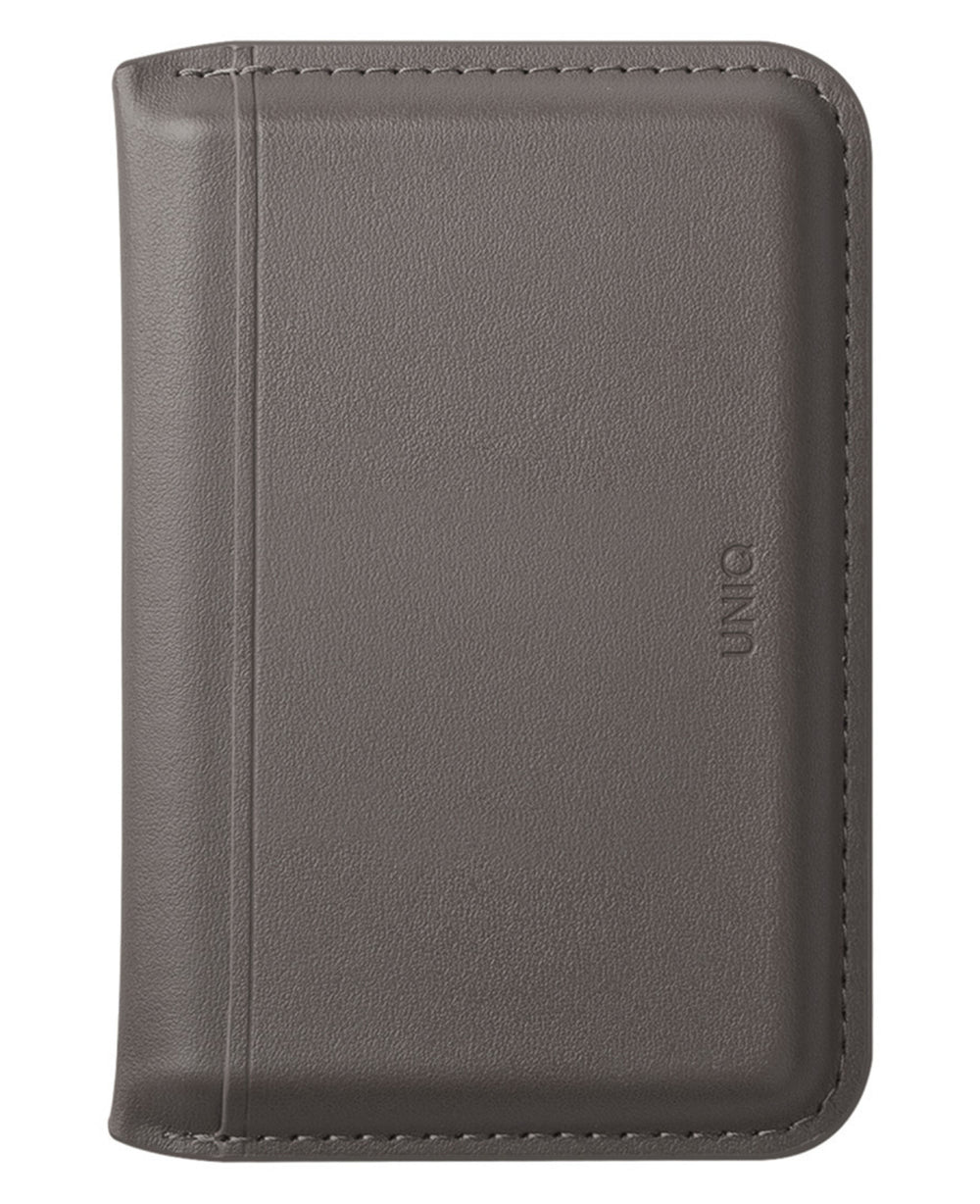 Uniq Lyden DS RFID-Block Standlı Manyetik Magsafe Deri Cüzdan Kartlık - Taupe - Strapg