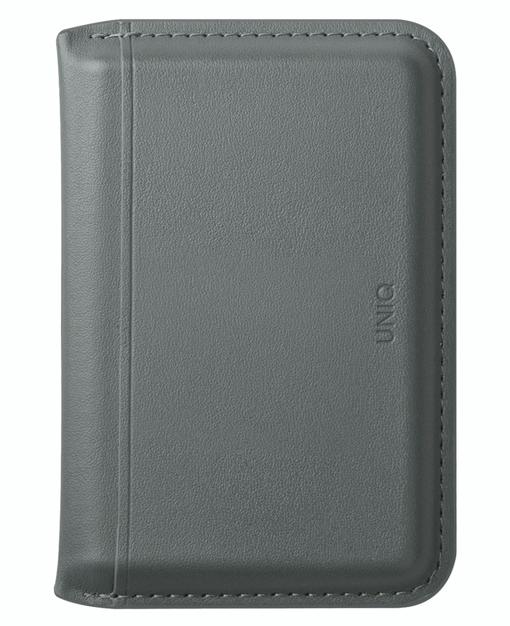 Uniq Lyden DS RFID-Block Standlı Manyetik Magsafe Deri Cüzdan Kartlık - Yeşil - Strapg