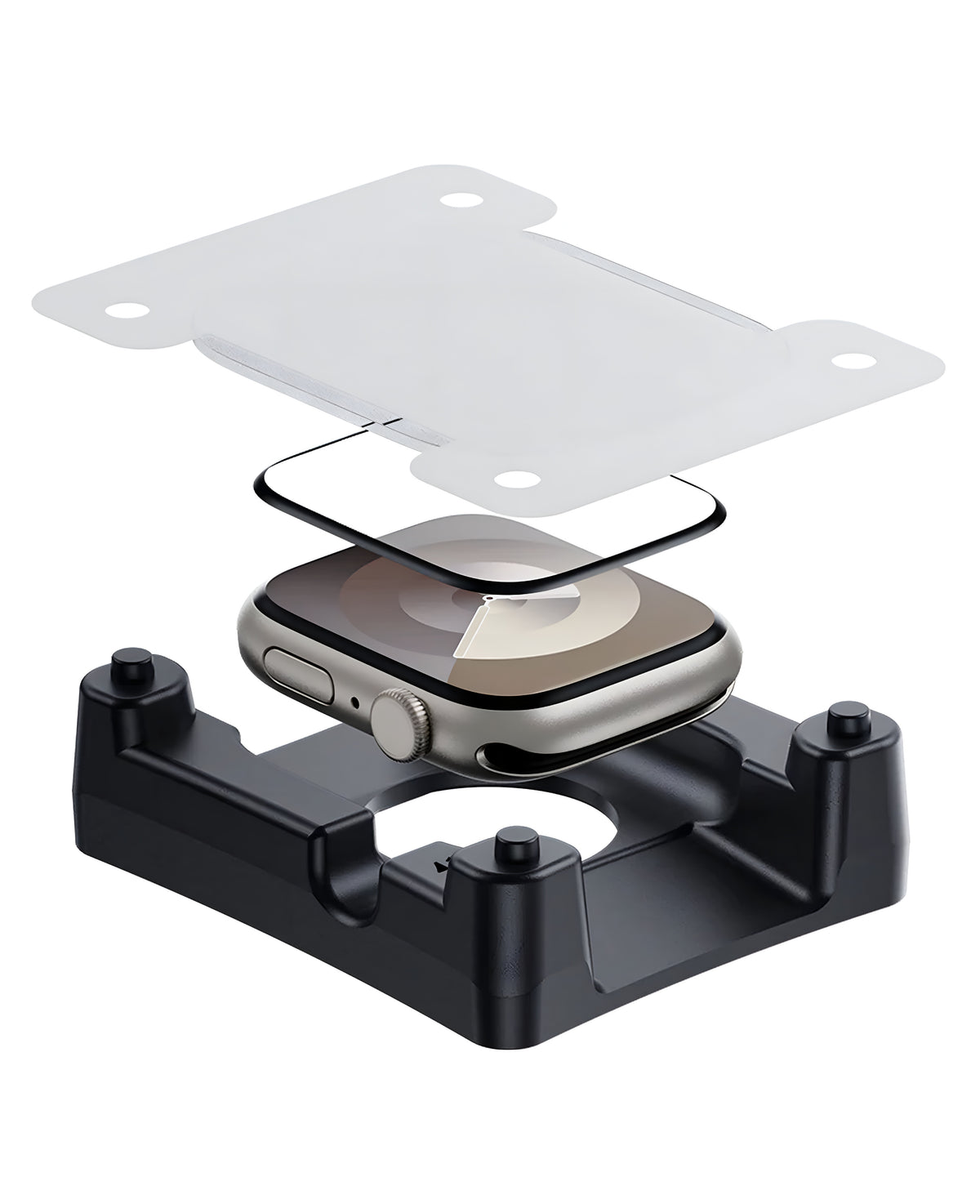 Apple Watch Kolay Uygulama Aparatlı HD Polymer Nano PPM Ekran Koruyucu