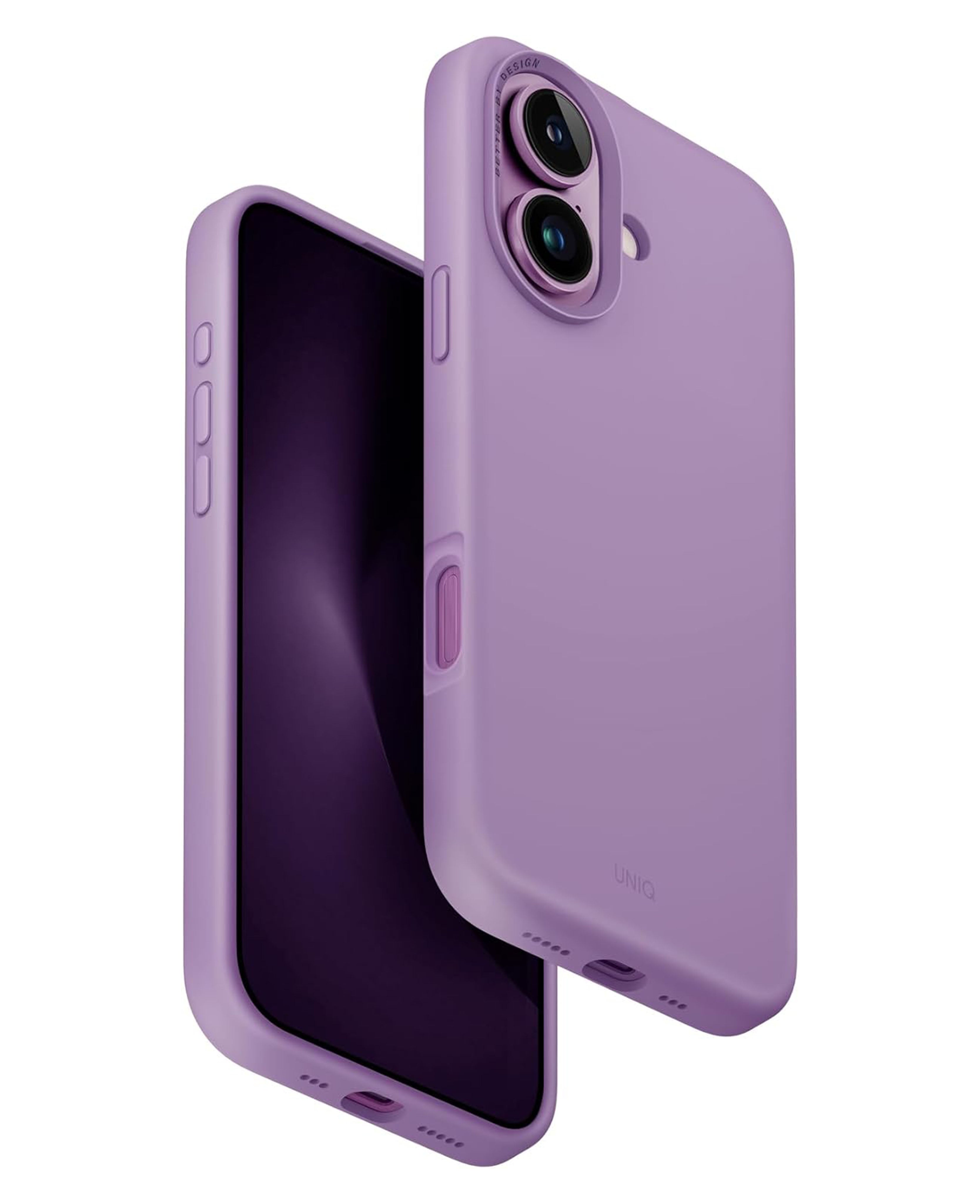 Uniq iPhone 16 Uyumlu Lino Hue Magsafe Silikon Kılıf