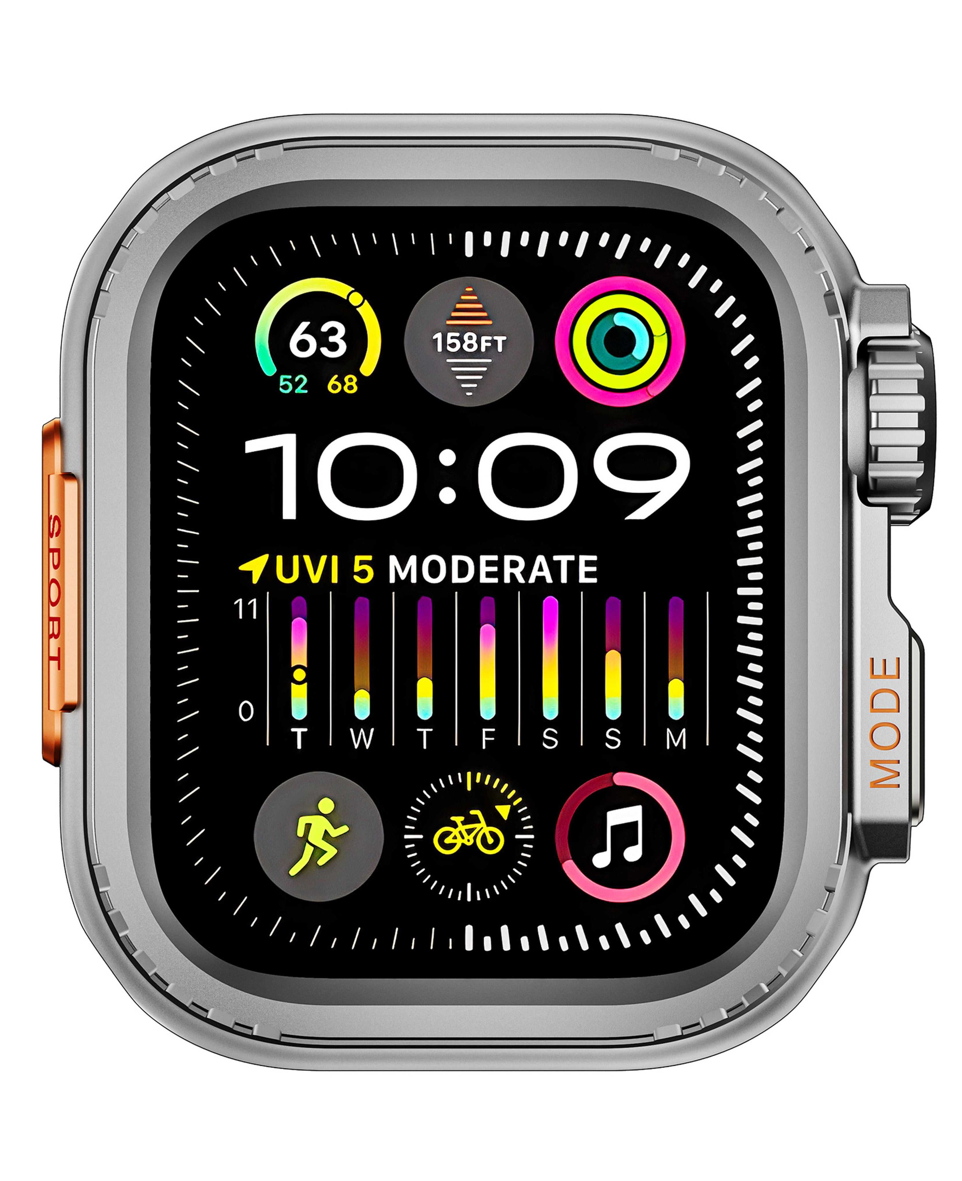 Apple Watch Ultra Dönüştürücü Metal Armor Kasa Koruyucu
