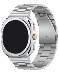 Samsung Galaxy Watch 7 Ultra / Watch Ultra 2 Uyumlu Metal Paslanmaz Çelik Oyster Loop Kordon