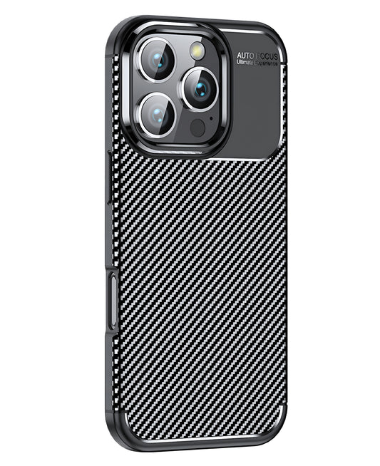 iPhone 16 Pro Max Uyumlu Karbon Silikon Kılıf