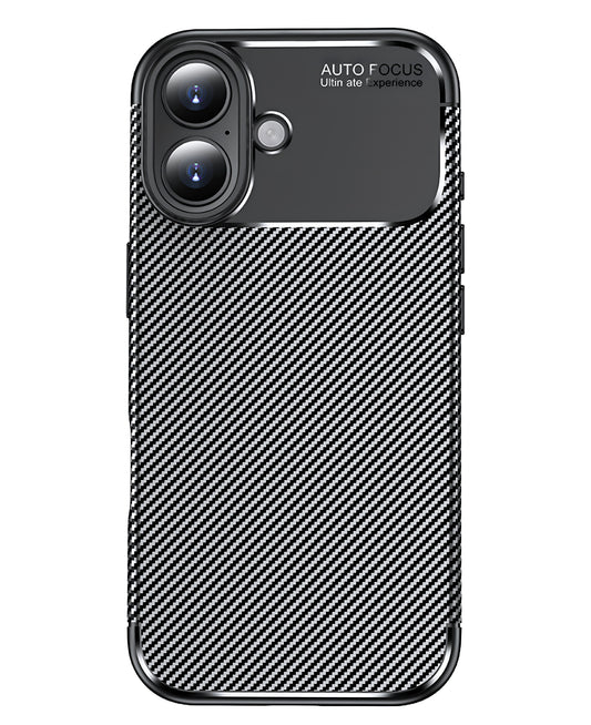 iPhone 16 Plus Uyumlu Karbon Silikon Kılıf